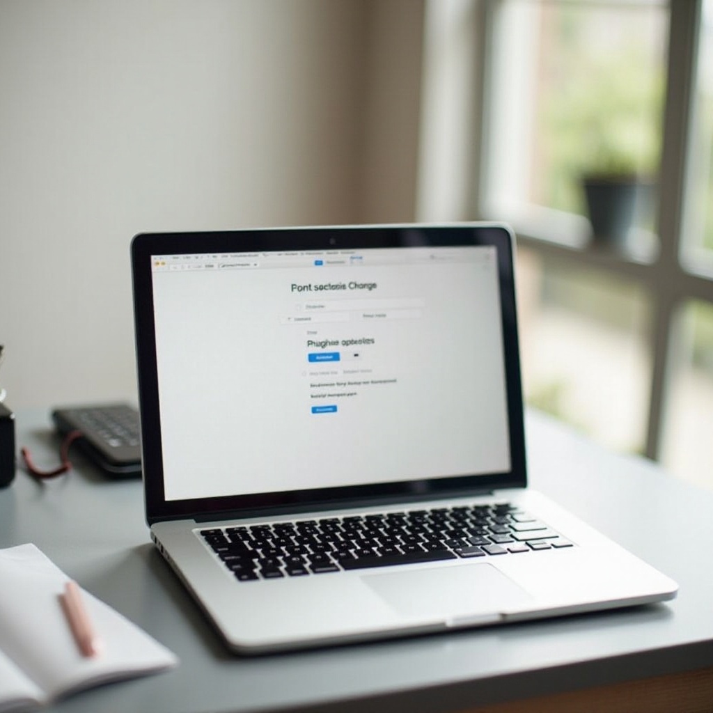 วิธีเปลี่ยนขนาดตัวอักษรบน mac air