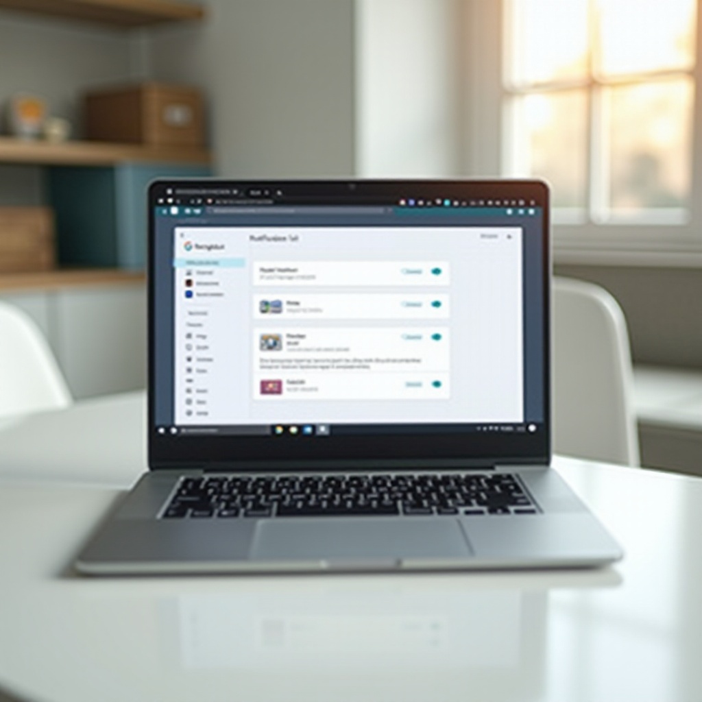 크롬북 알림 끄기