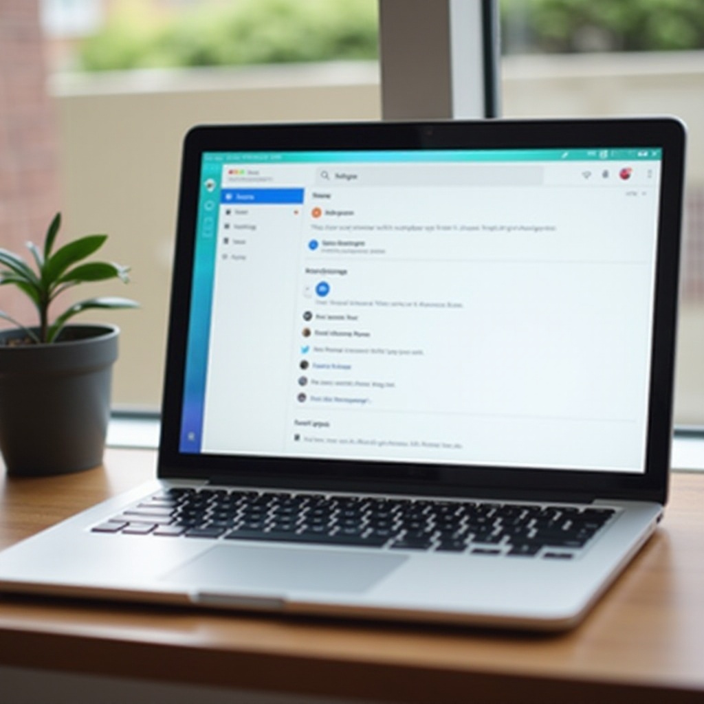 di mana menemukan pengaturan di messenger di chromebook saya