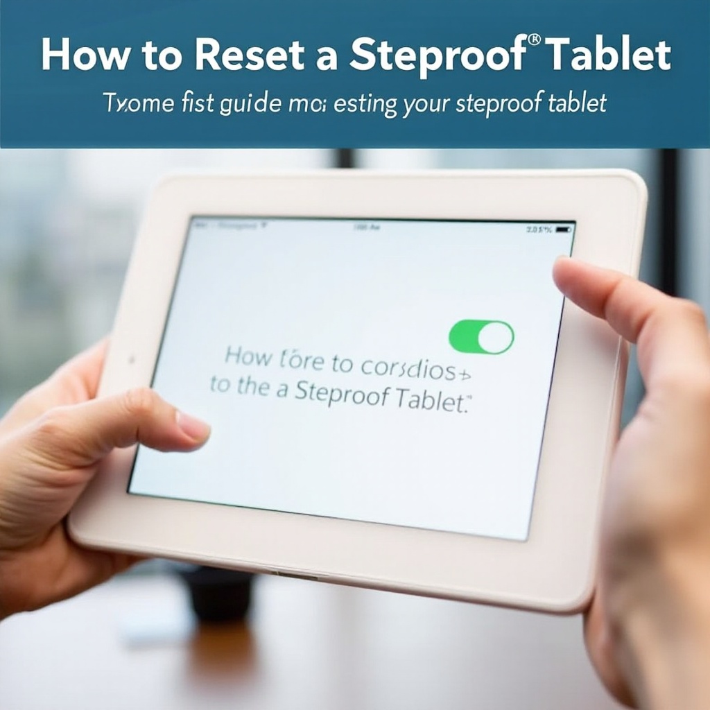ステップルーフタブレットをリセットするにはどうすればよいですか