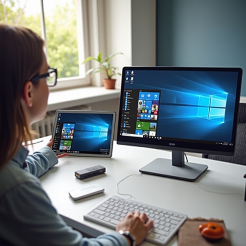 cara menampilkan tablet sebagai monitor di PC