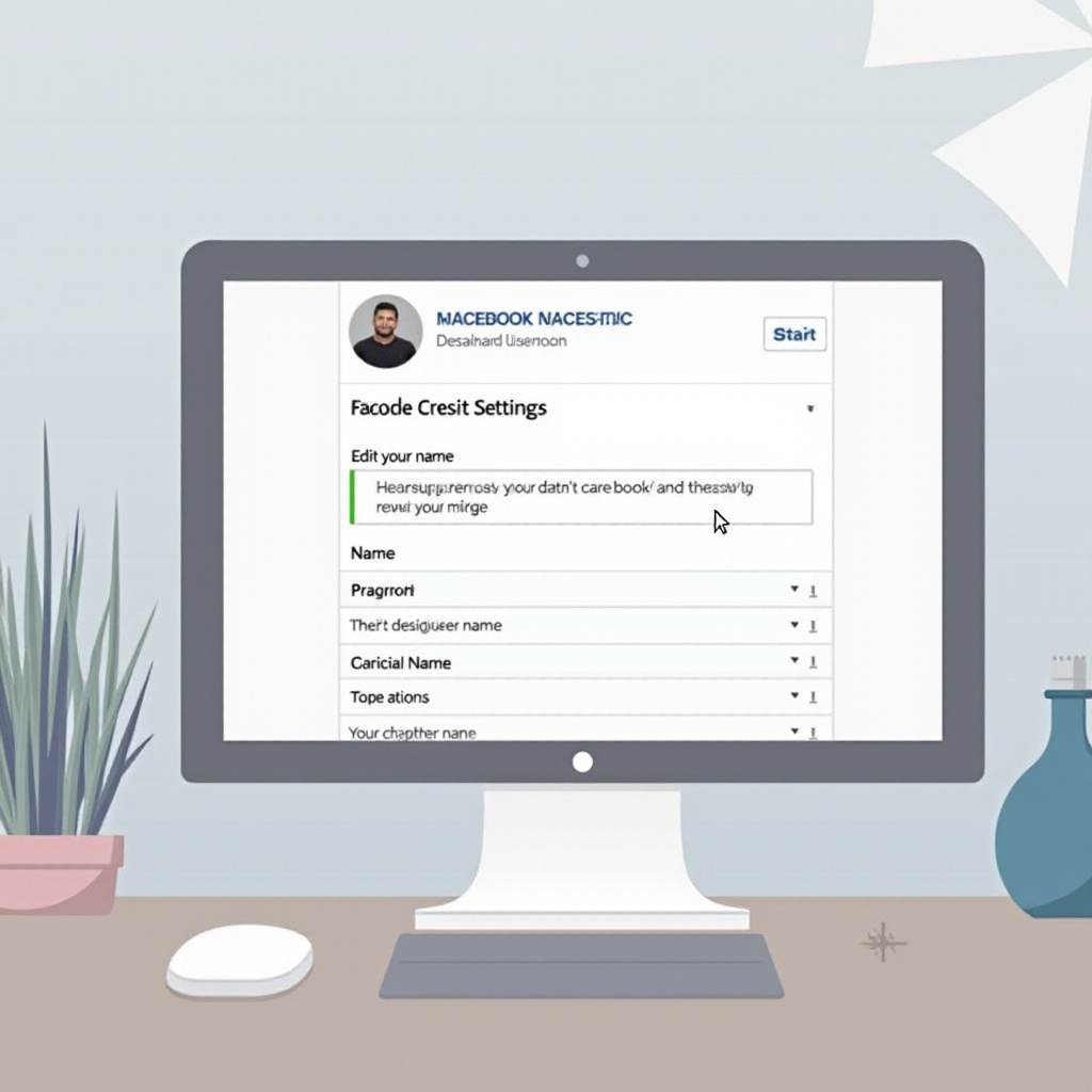 컴퓨터에서 페이스북 이름을 변경하는 방법