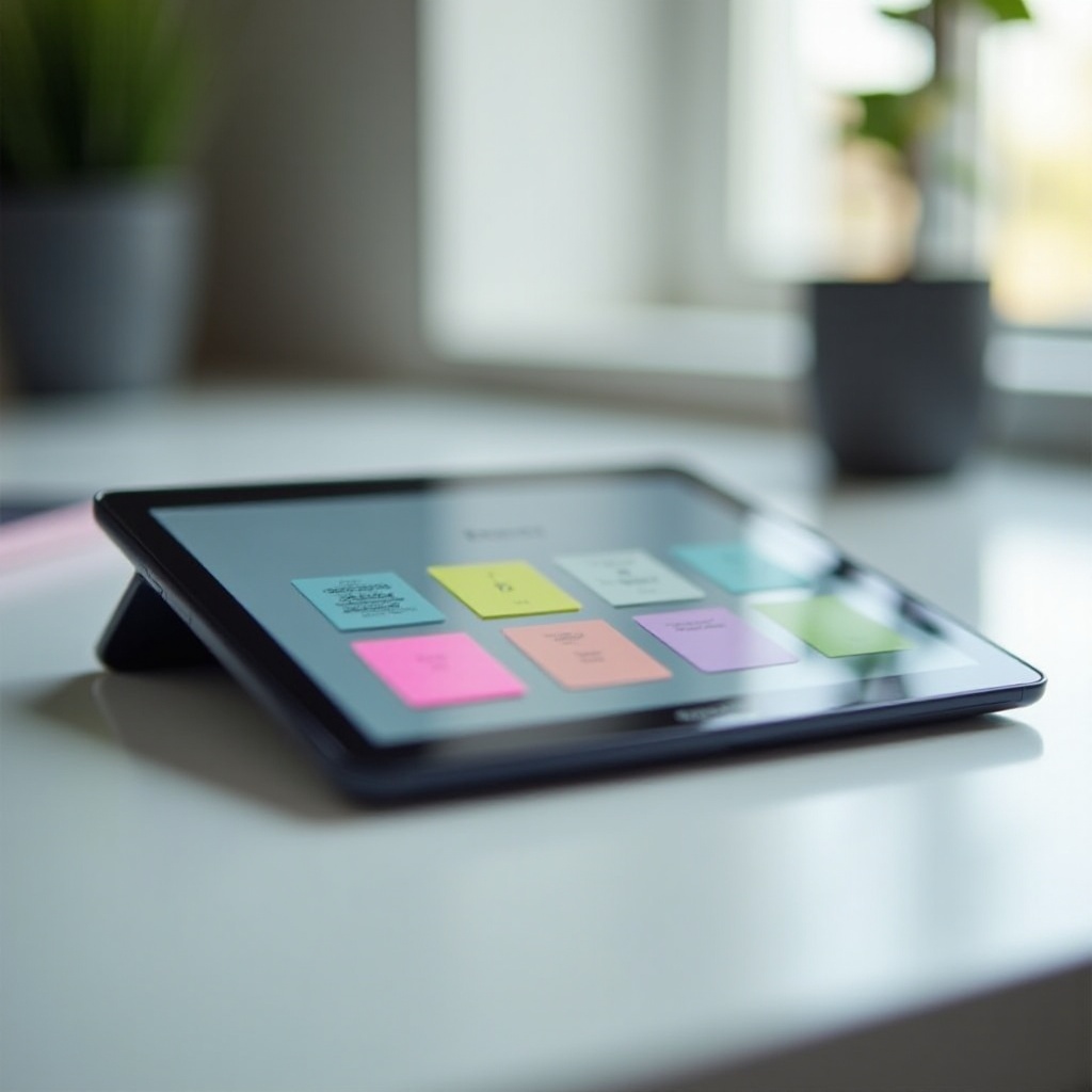 Samsung tabletimde yapışkan notlarıma nasıl erişirim